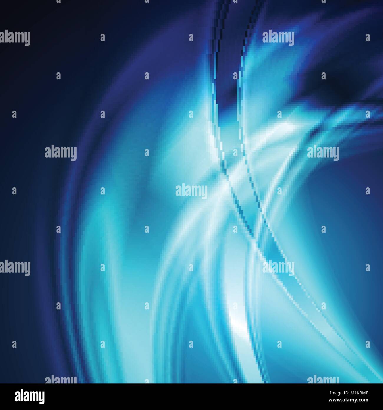 Dark blue smooth blurred abstract waves background. Vector design Stock ...