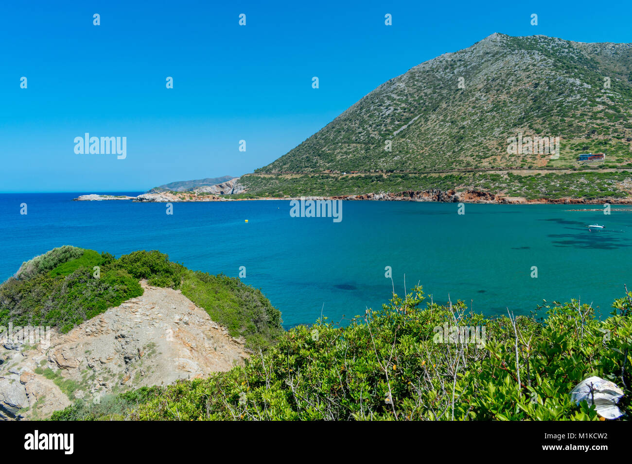 Bale, Crete, Greece view to the sea Stock Photo