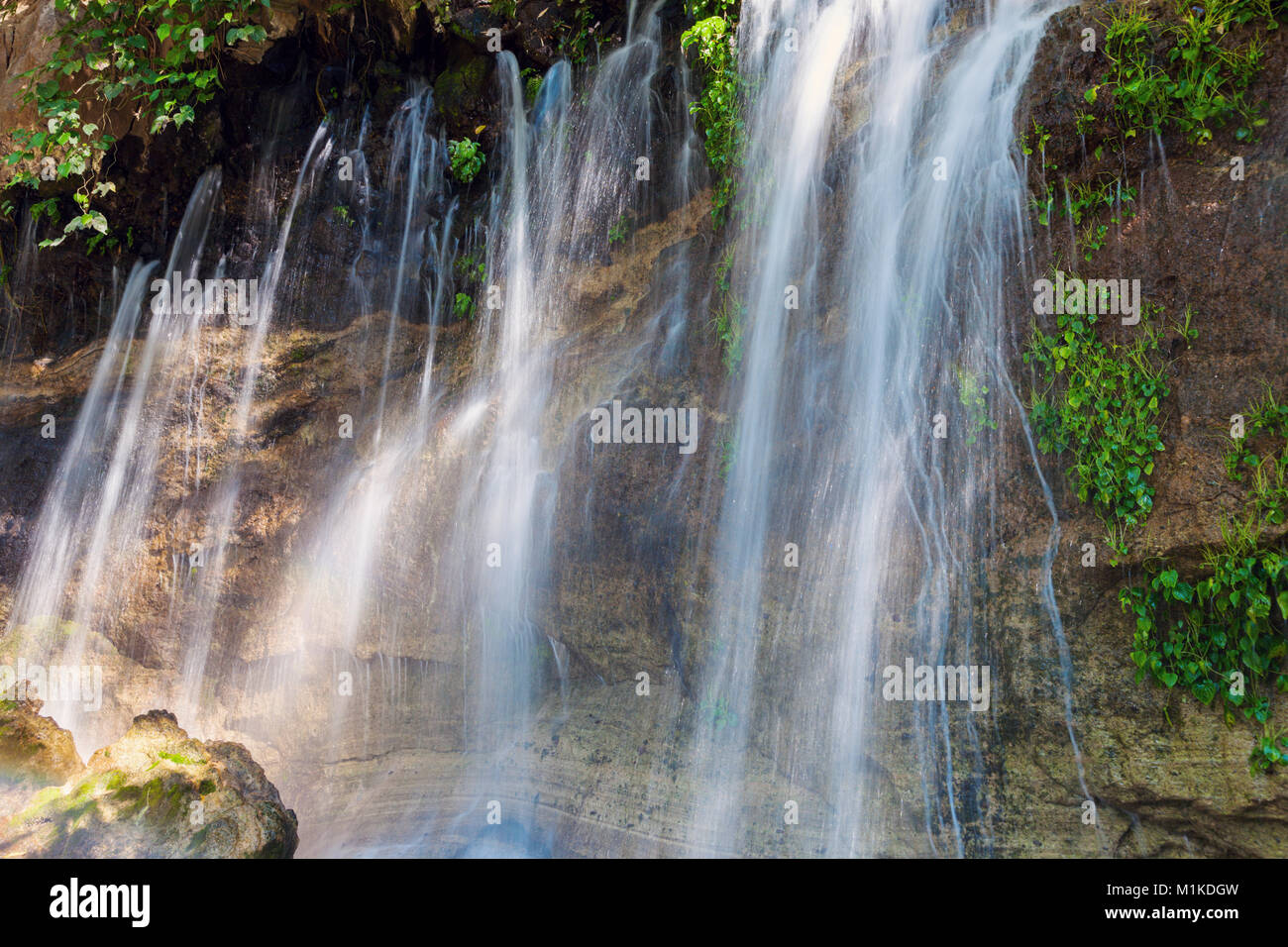 Seven Waterfalls in Juayua. Juayua, Sonsonate , El Salvador Stock Photo