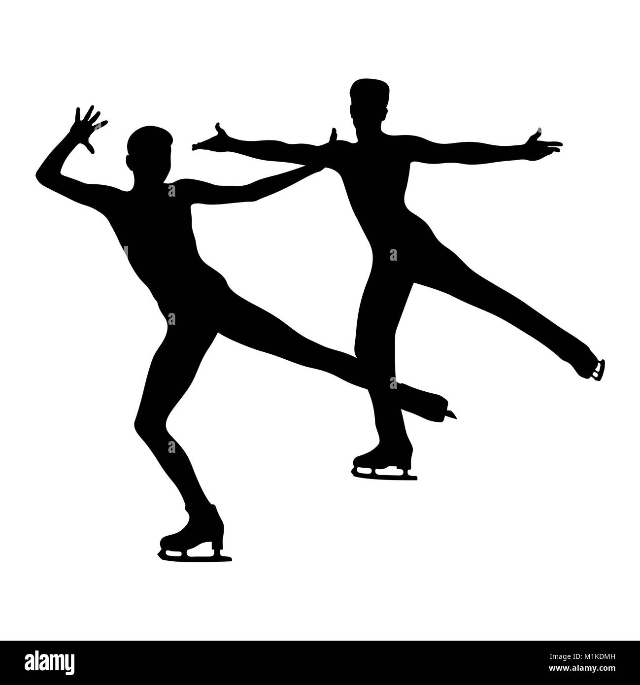 Figure skating pair Black and White Stock Photos & Images Alamy