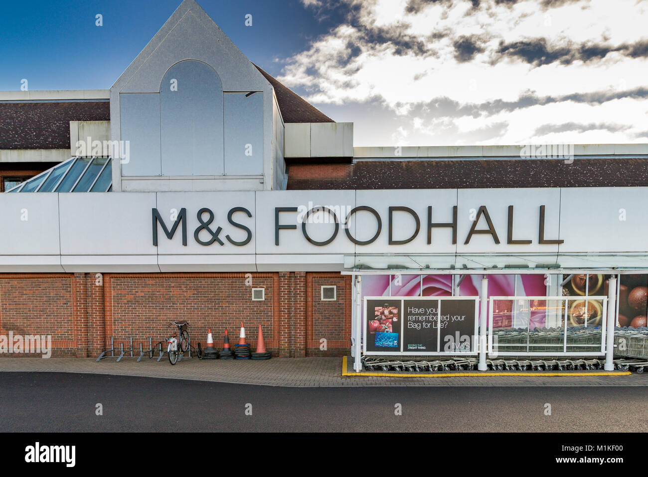 Exterior of Marks And Spencer Food Hall store in Sandhurst , Berkshire ...