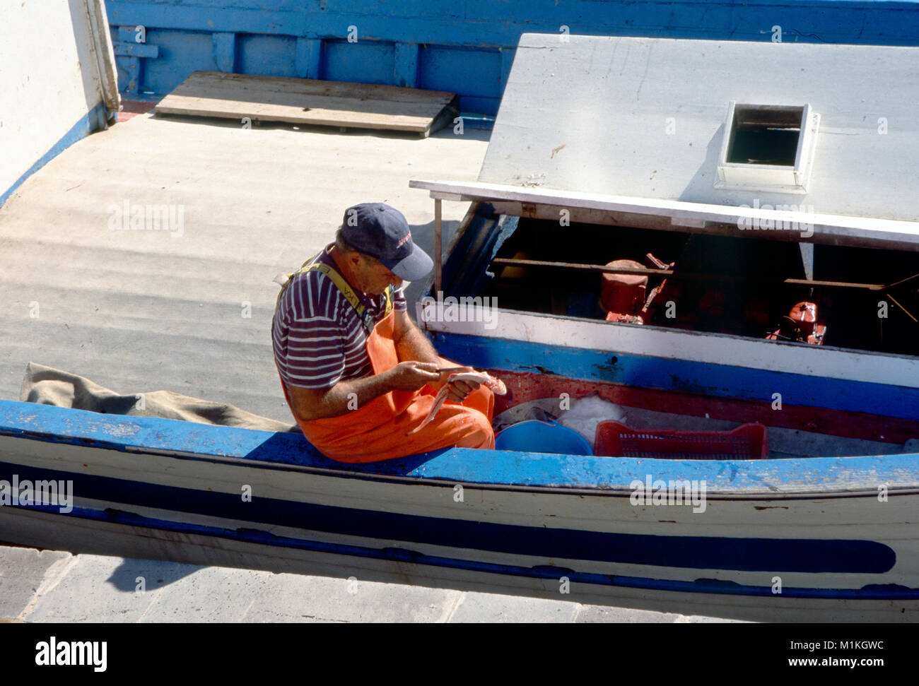 Bosa, Sardinia. The fisherman Stock Photo