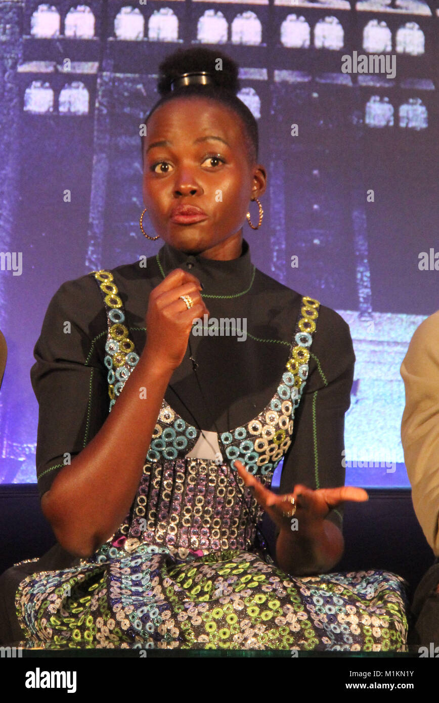 Beverly Hills, USA. 30th Jan, 2018. Lupita Nyong'o  01/30/2018 "Black Panther" Press Conference held at The Montage Beverly Hills Luxury Hotel in Beverly Hills, CA   Credit: Cronos/Alamy Live News Stock Photo