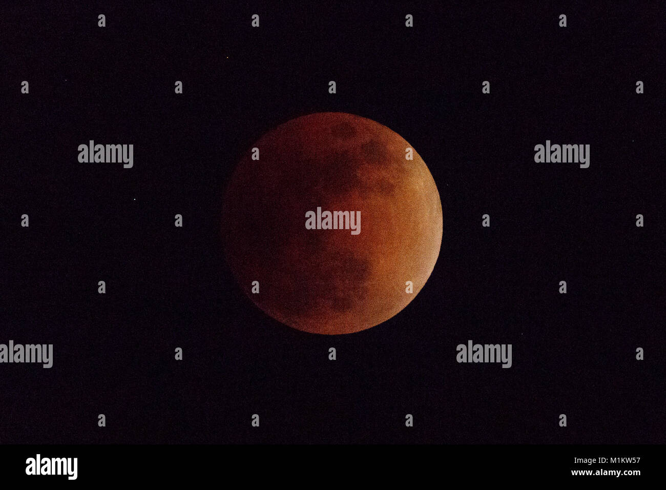 Tokyo Japan 31th January 18 A Total Lunar Eclipse Super Blood Blue Moon Is Seen On January 31 18 In Tokyo Japan The Super Blood Blue Moon Is A Combination Of Three Unusual Lunar