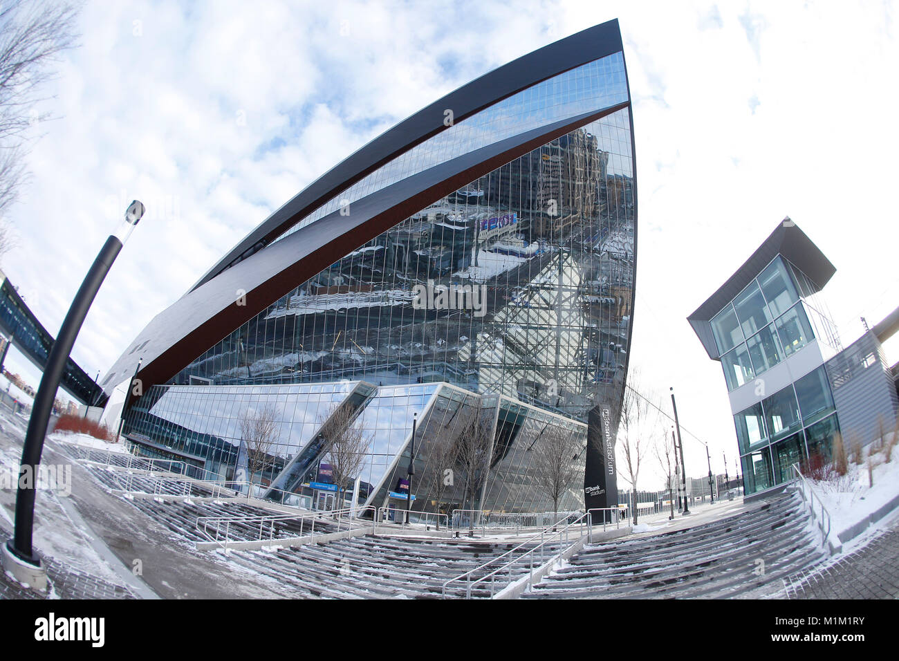 January 31, 2018 A general view of the exterior of US Bank Stadium ...