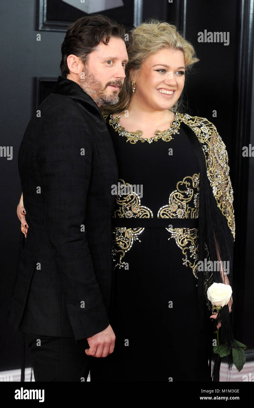 Kelly Clarkson and her husband Brandon Blackstock attend the 60th ...