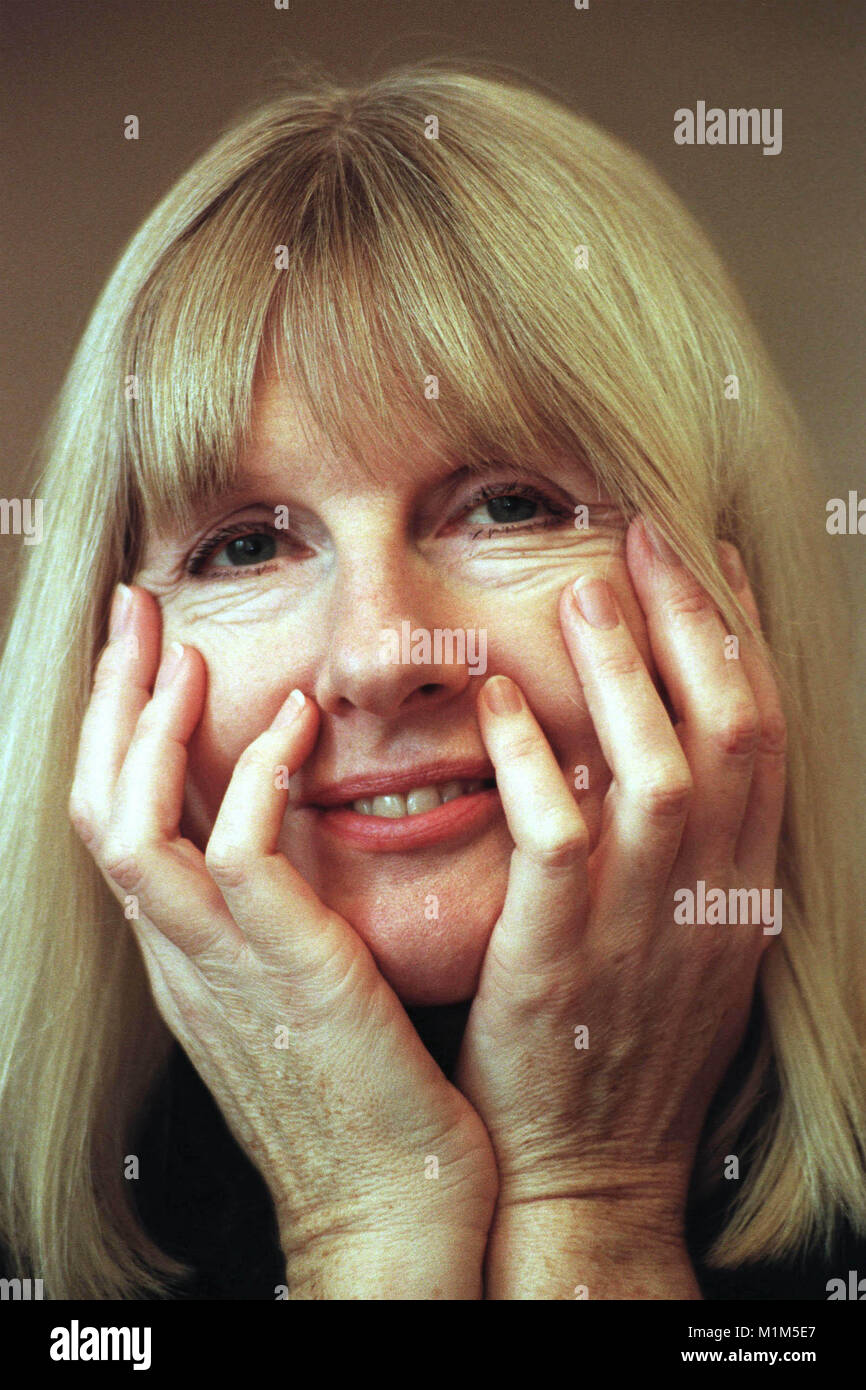 Poet, novelist, & short story & children's writer Helen Dunmore pictured at home in Bristol. 21st December 1999, Died 5th June 2017 Stock Photo