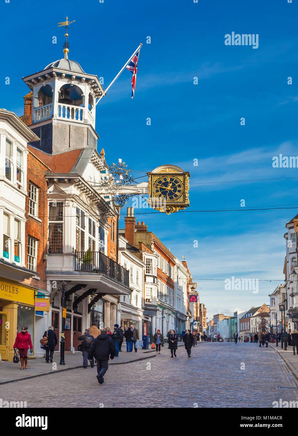 Guildford High Street. Stock Photo