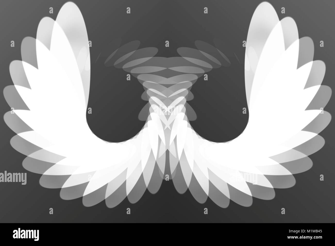 abstract black and white background in shape of wings Stock Photo - Alamy
