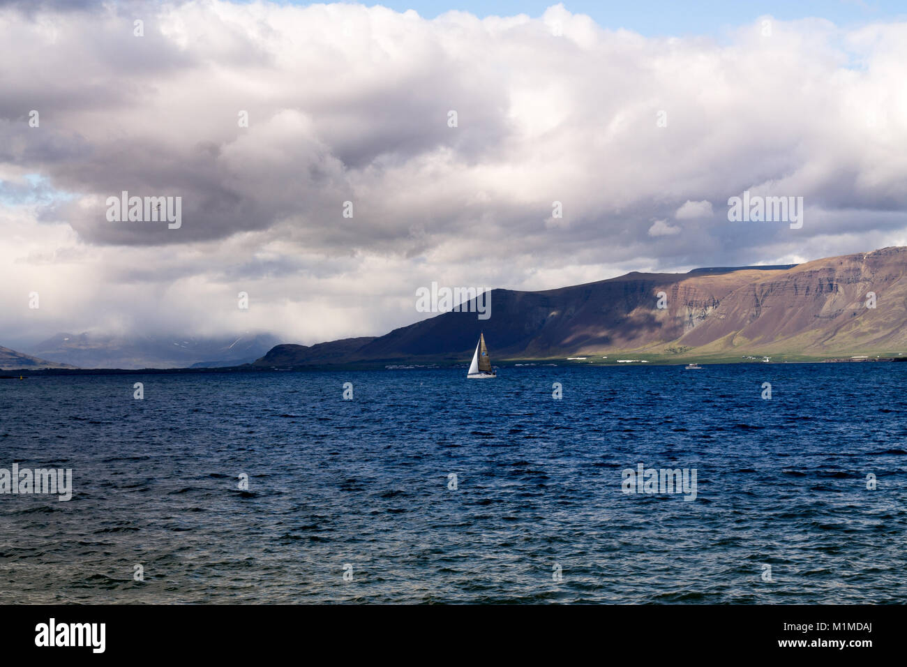 The Greenland Sea in the summer, seen from Reykjavik Stock Photo