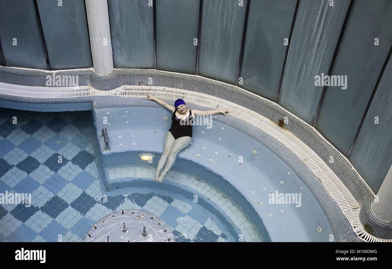 Jacuzzi with pool in spa, relaxation and health, sports Stock Photo Alamy