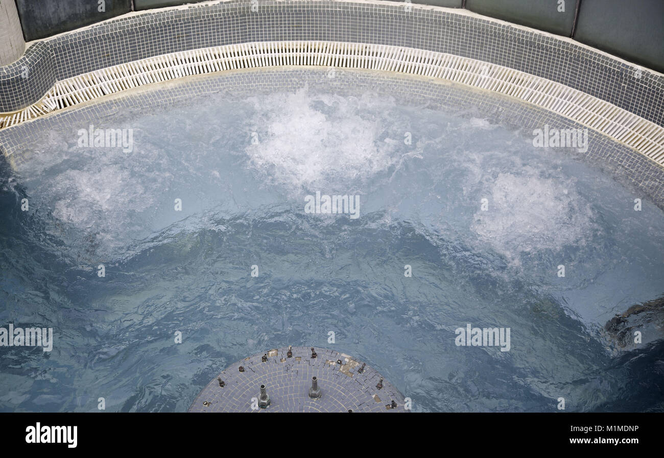 Jacuzzi with pool in spa, relaxation and health, sports Stock Photo Alamy
