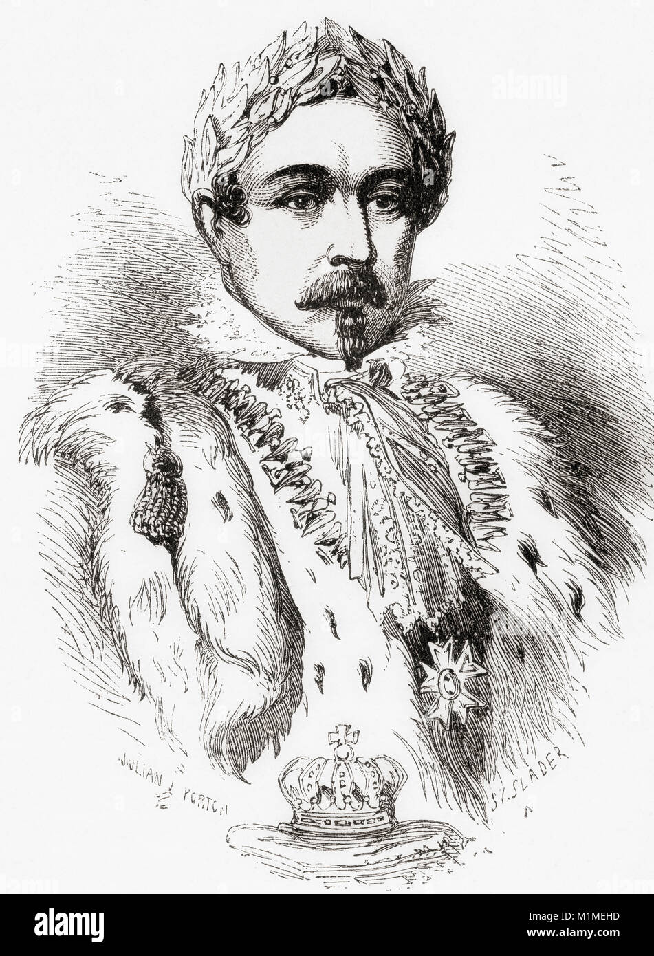 Louis-Napoléon Bonaparte,1808 –  1873.  Emperor of the French and the nephew and heir of Napoleon I.  From Ward and Lock's Illustrated History of the World, published c.1882. Stock Photo