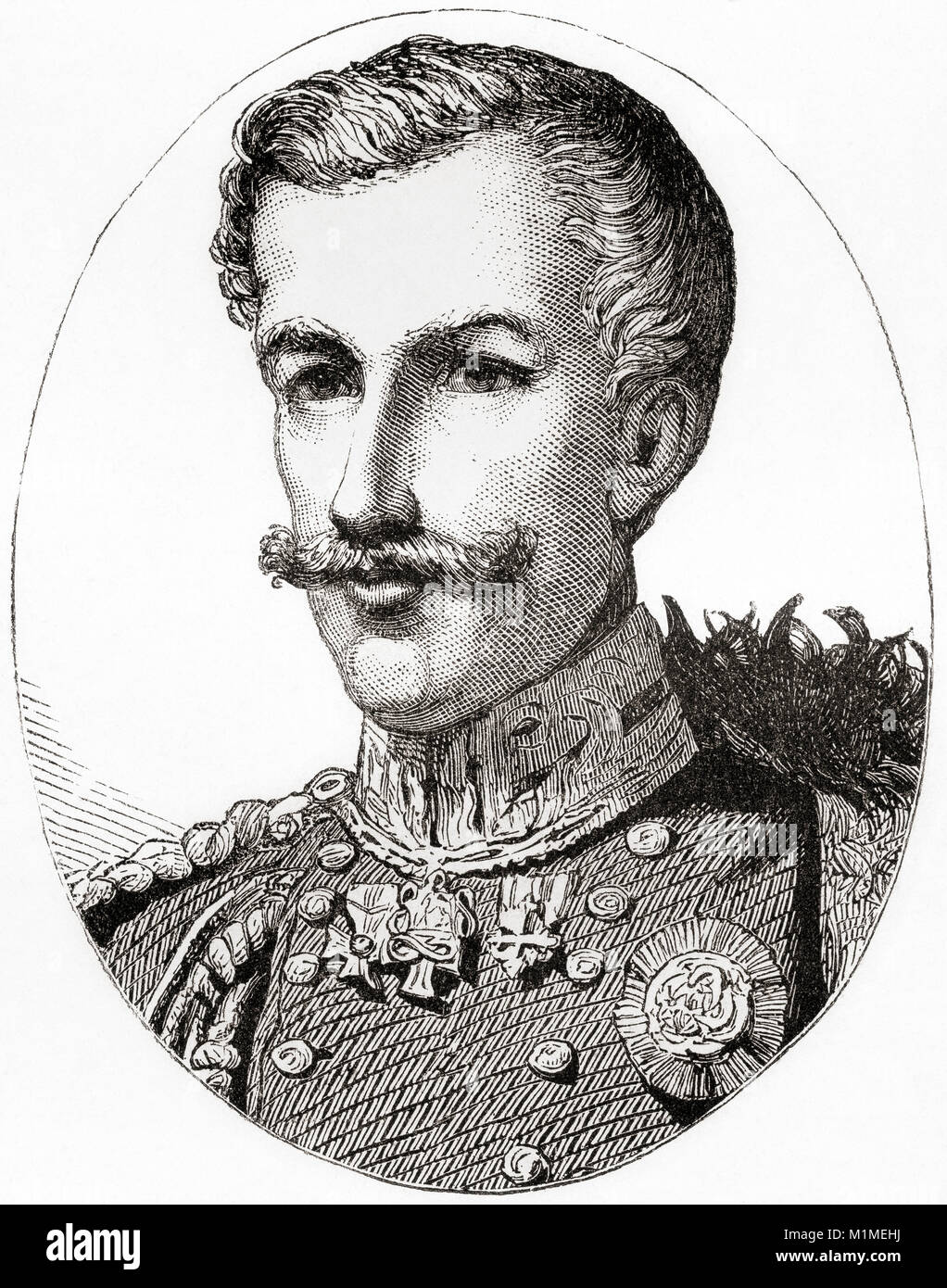 Charles Albert, 1798 – 1849.  King of Sardinia. From Ward and Lock's Illustrated History of the World, published c.1882. Stock Photo