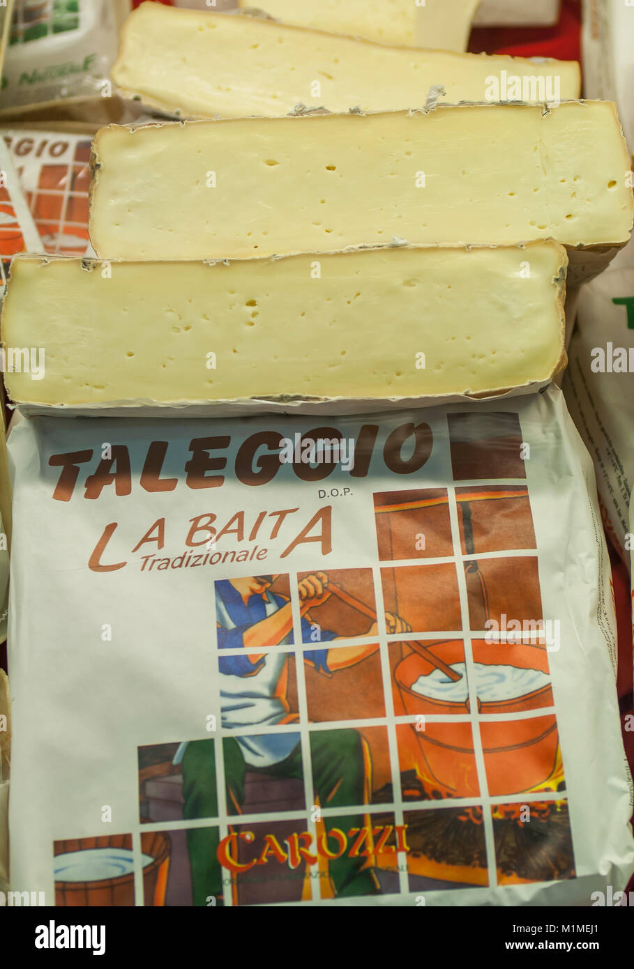 Italy Lombardy Taleggio Dop Cheese Stock Photo Alamy