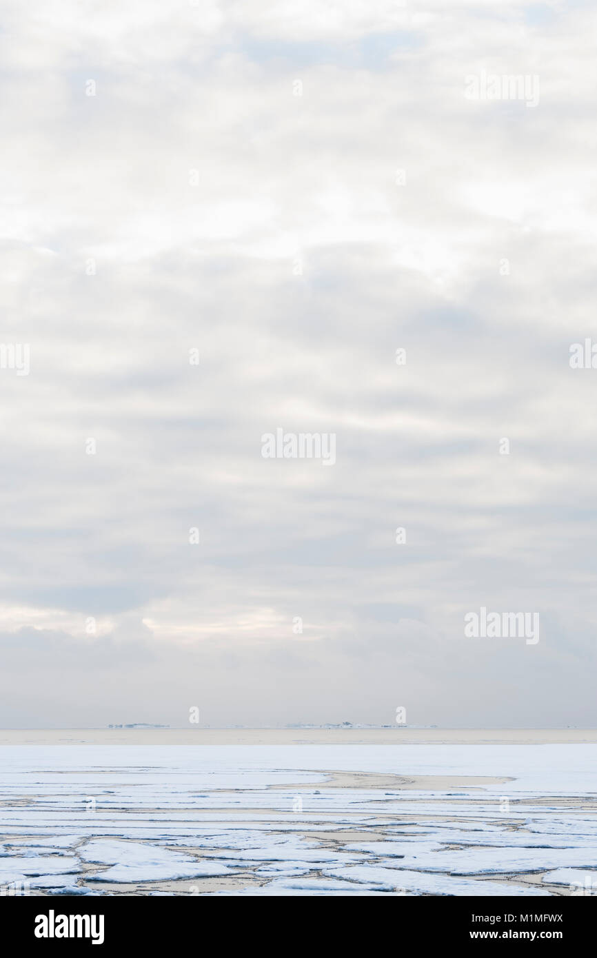Baltic Sea at Winter Stock Photo