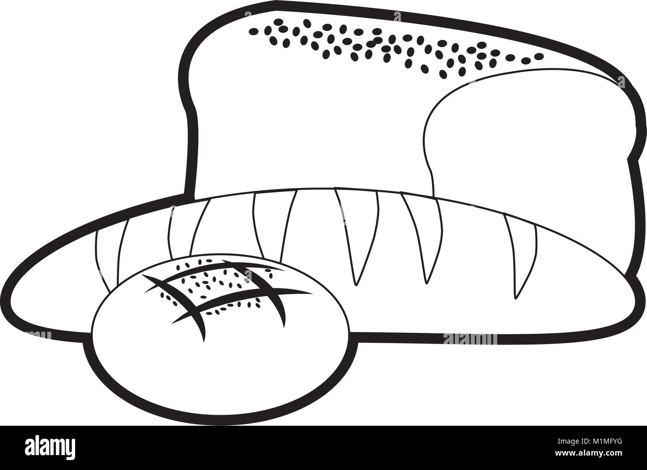 Isolated bread design Stock Vector Image & Art - Alamy
