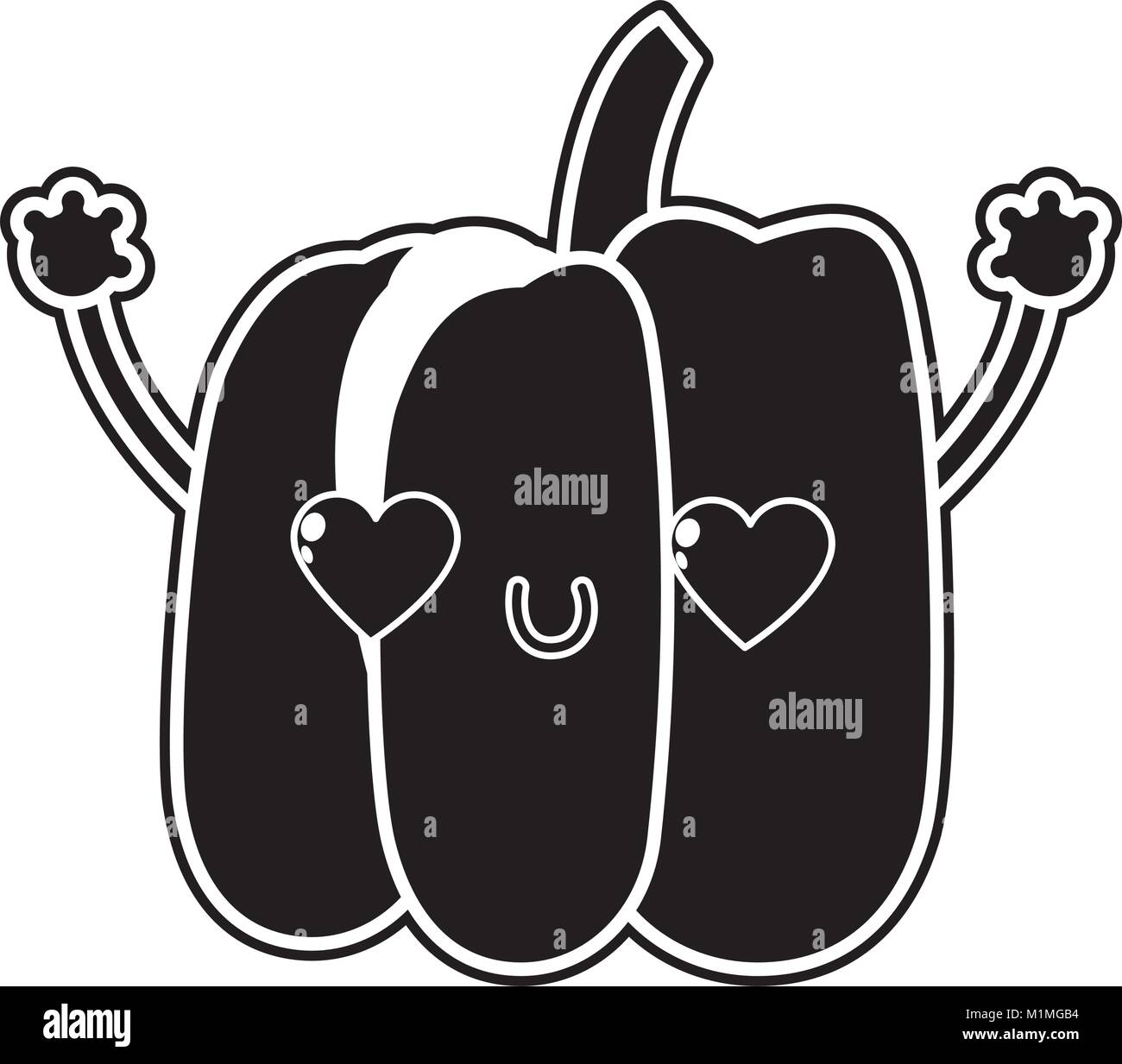 Disigen Pepper Isolated pepper design Stock Vector Image & Art - Alamy