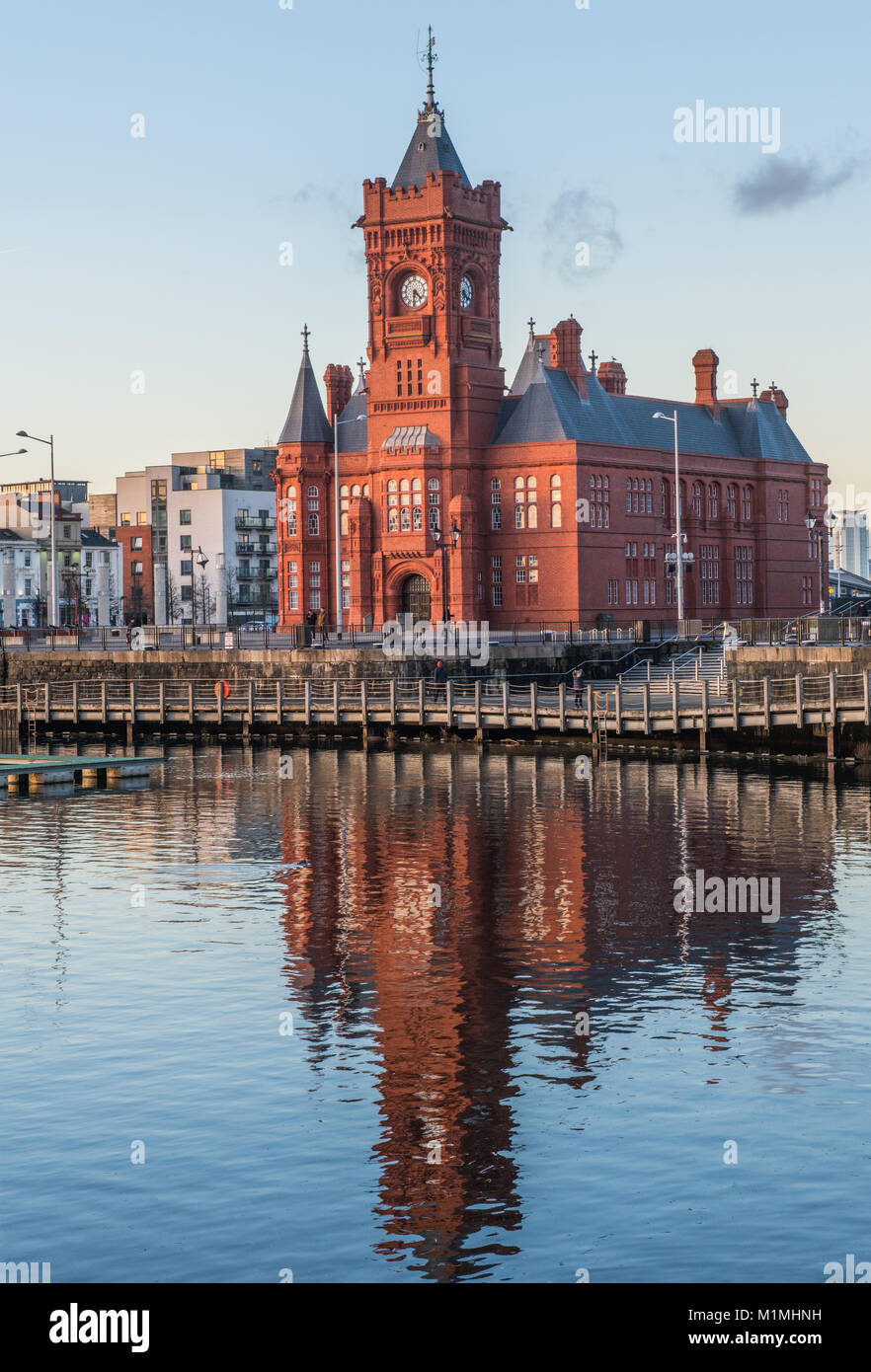 The Pierhead Building at Cardiff Bay, south Wales Stock Photo