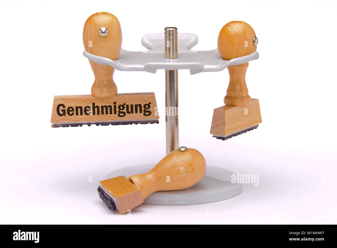 Stempel mit Aufdruck Genehmigung Stock Photo