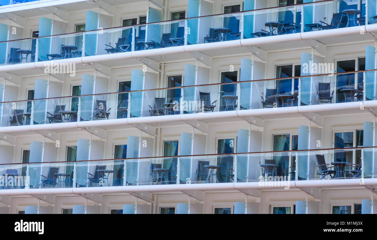 Chairs and Tables on Balconies Stock Photo Alamy