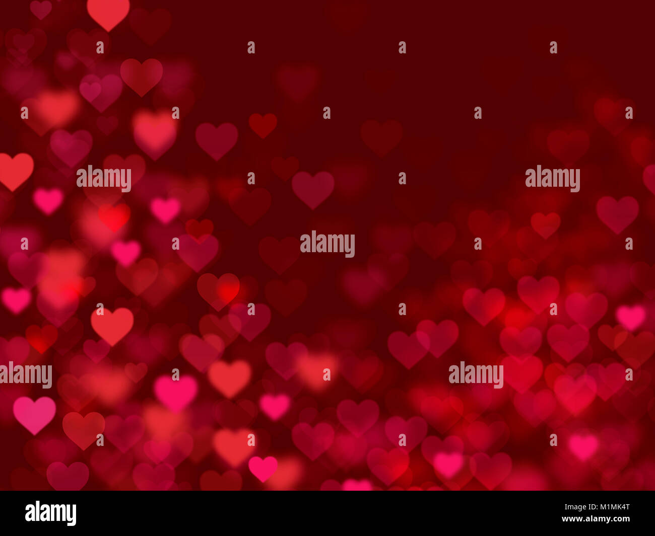 Valentine Hearts Abstract Red Background Stock Photo - Alamy