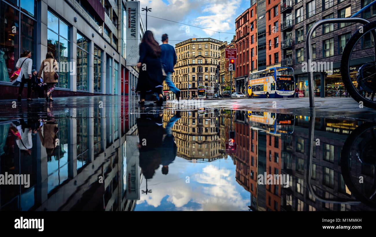 People visit book street hi res - Shudehill Manchester Reflections M1MMKH
