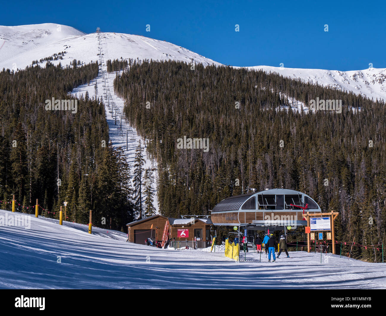Kensho SuperChair chairlift, Peak 6, Breckenridge Ski Resort