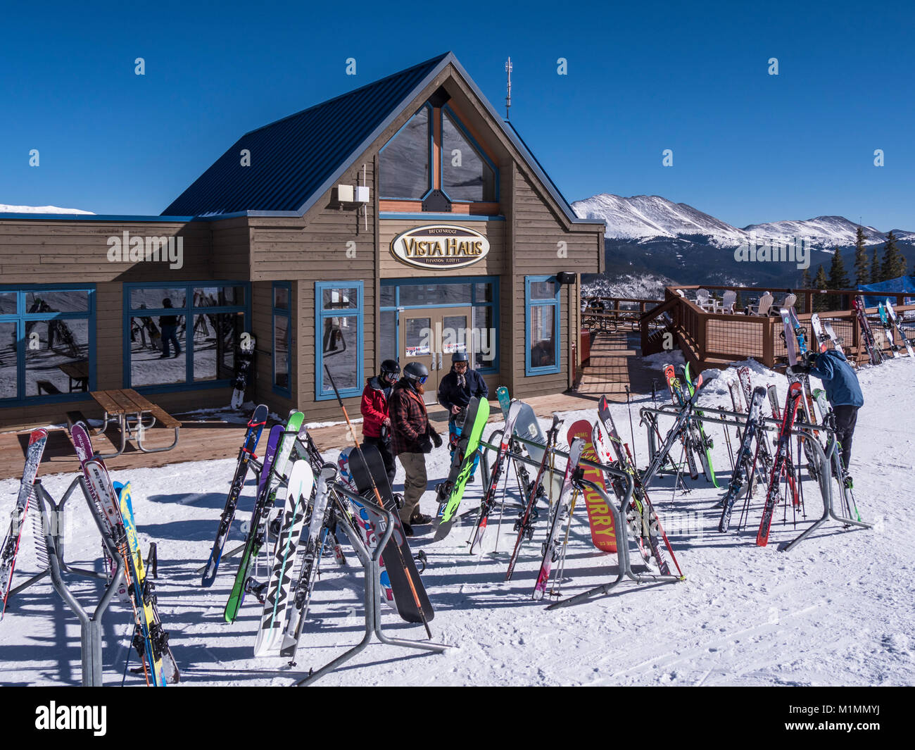 Vista Haus day lodge and restaurant atop Peak 8, Breckenridge Ski Resort, Breckenridge, Colorado