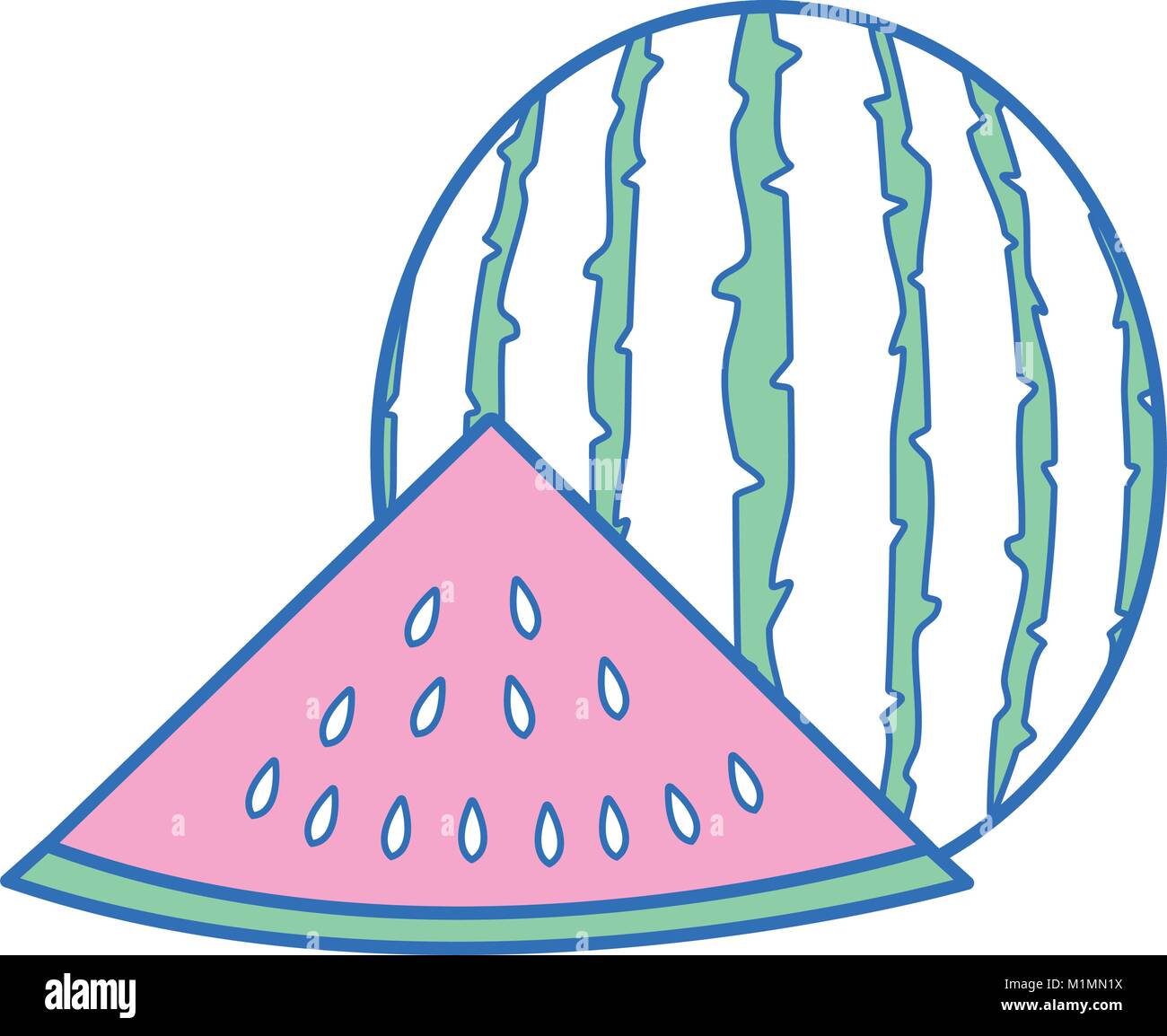 Isolated watermelon design Stock Vector Image & Art - Alamy