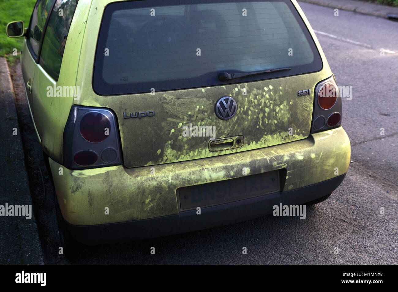 A very dirty car Stock Photo Alamy