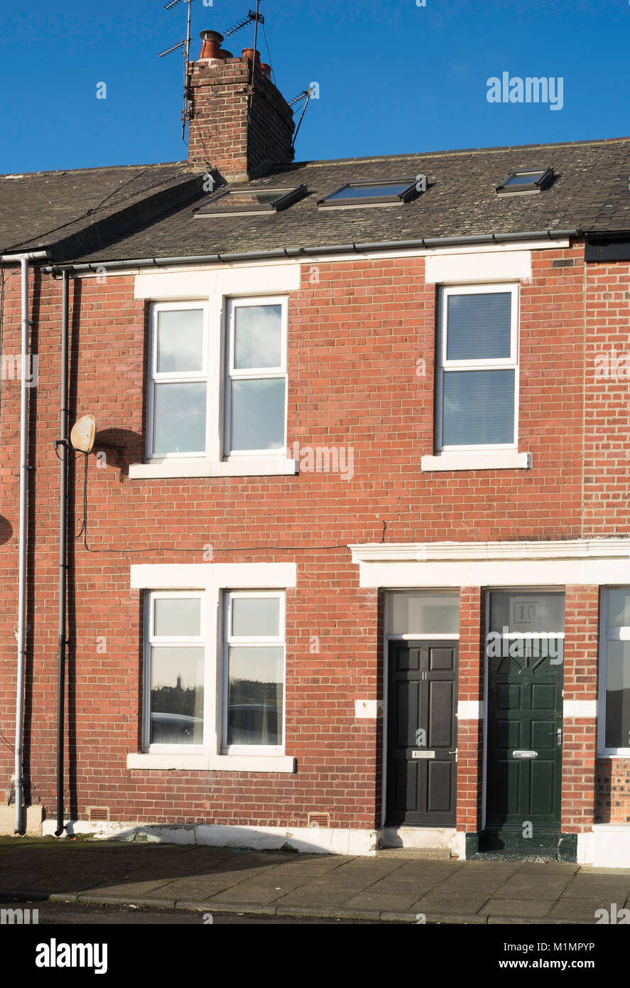 A pair of traditional Tyneside Flats, in Yeoman Street, North Shields