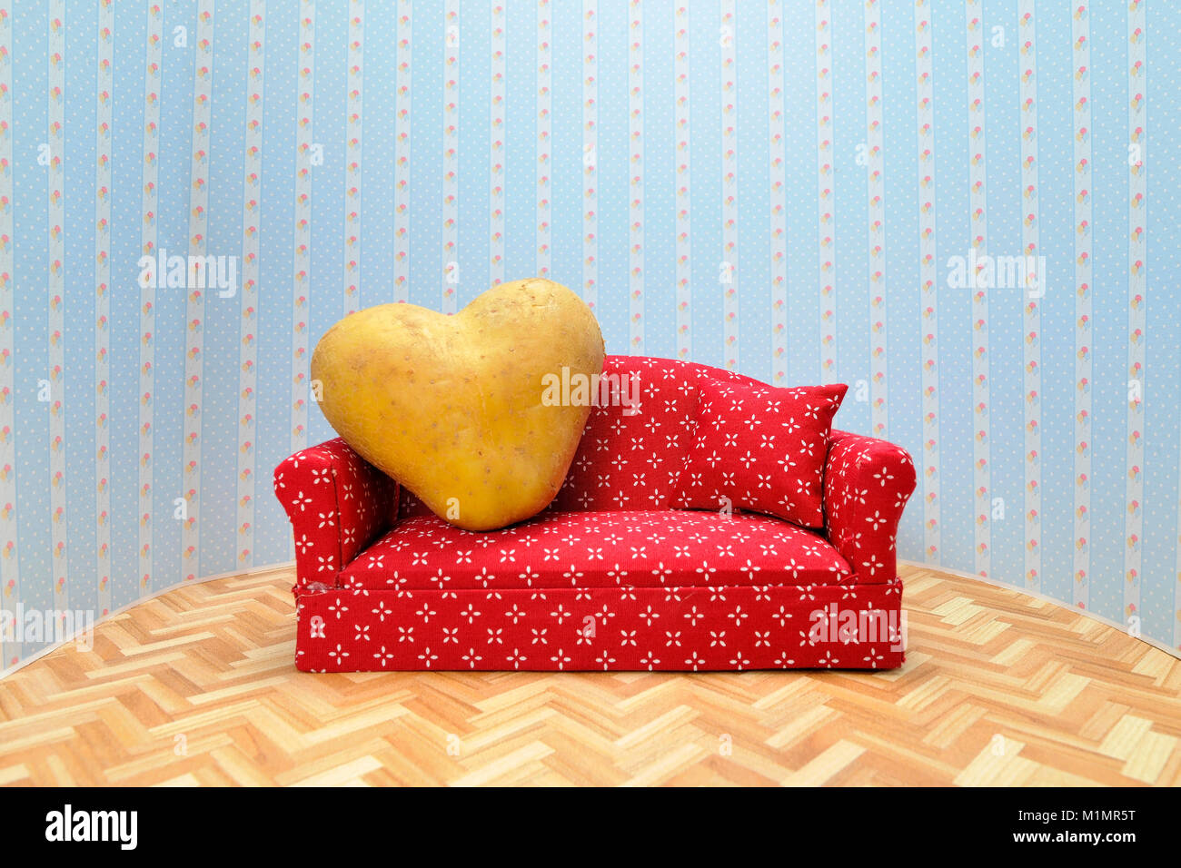 Icon image couch potato, Symbolbild CouchPotato Stock Photo Alamy
