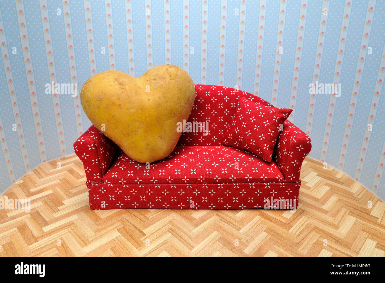 Icon image couch potato, Symbolbild CouchPotato Stock Photo Alamy