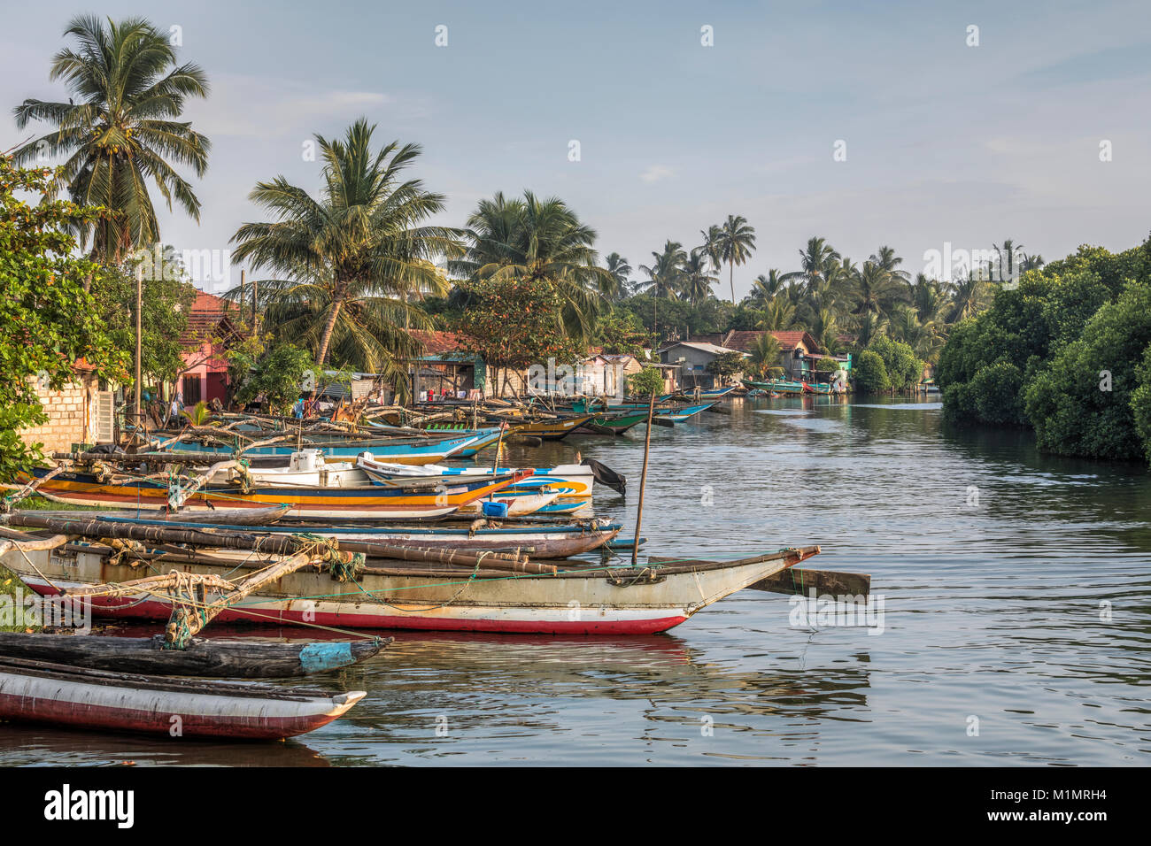 Negombo Lagoon, Dutch Canal, Negombo, Colombo, Western Province, Sri Lanka, Asia Stock Photo
