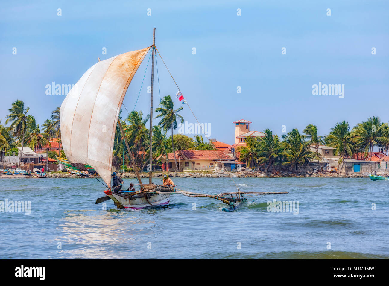 Negombo Beach, Oruwa, Colombo, Western Province, Sri Lanka, Asia Stock Photo