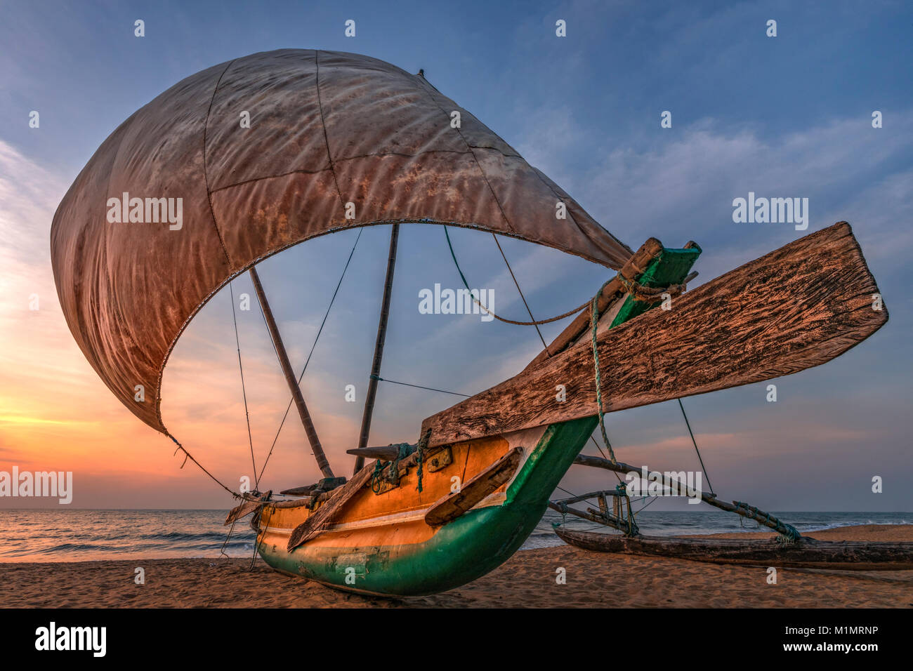 Negombo Beach, Oruwa, Colombo, Western Province, Sri Lanka, Asia Stock Photo