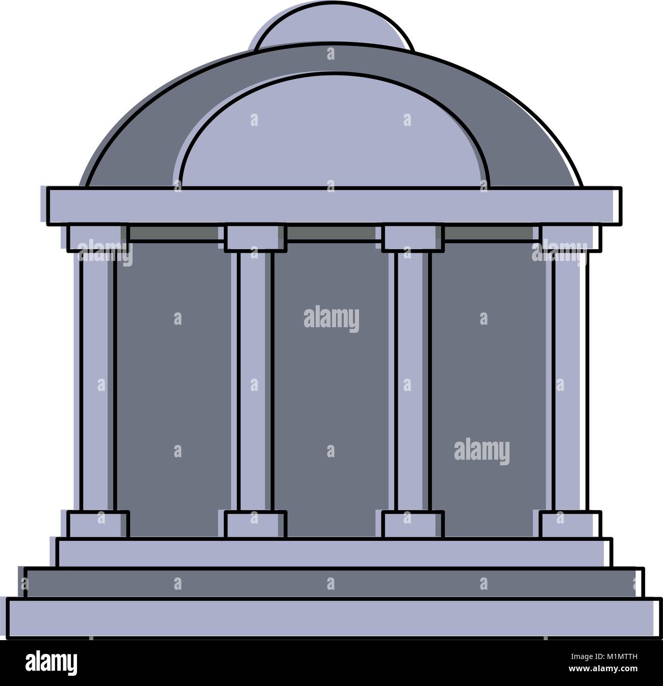Bank building symbol Stock Vector Image & Art - Alamy