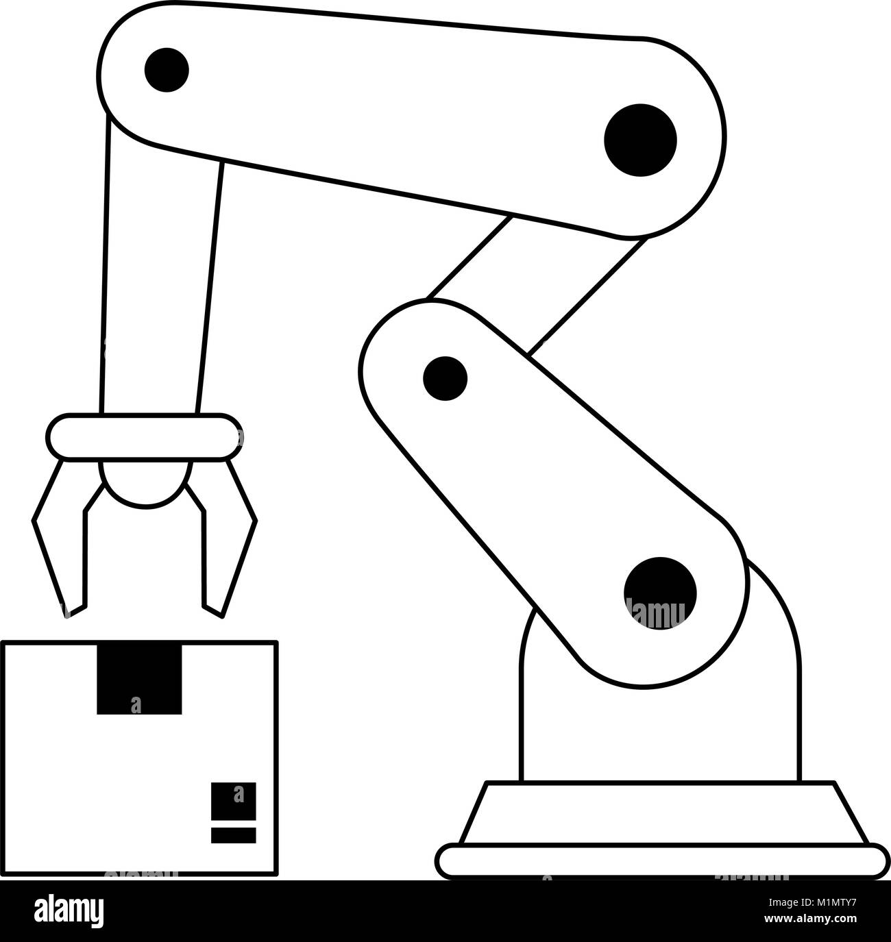 robot arm box Stock Vector Image & Art - Alamy