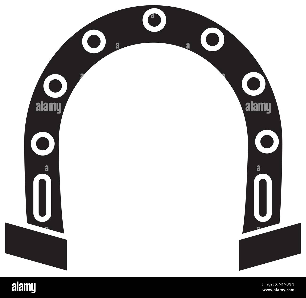 Metallic horseshoe symbol Stock Vector Image & Art Alamy