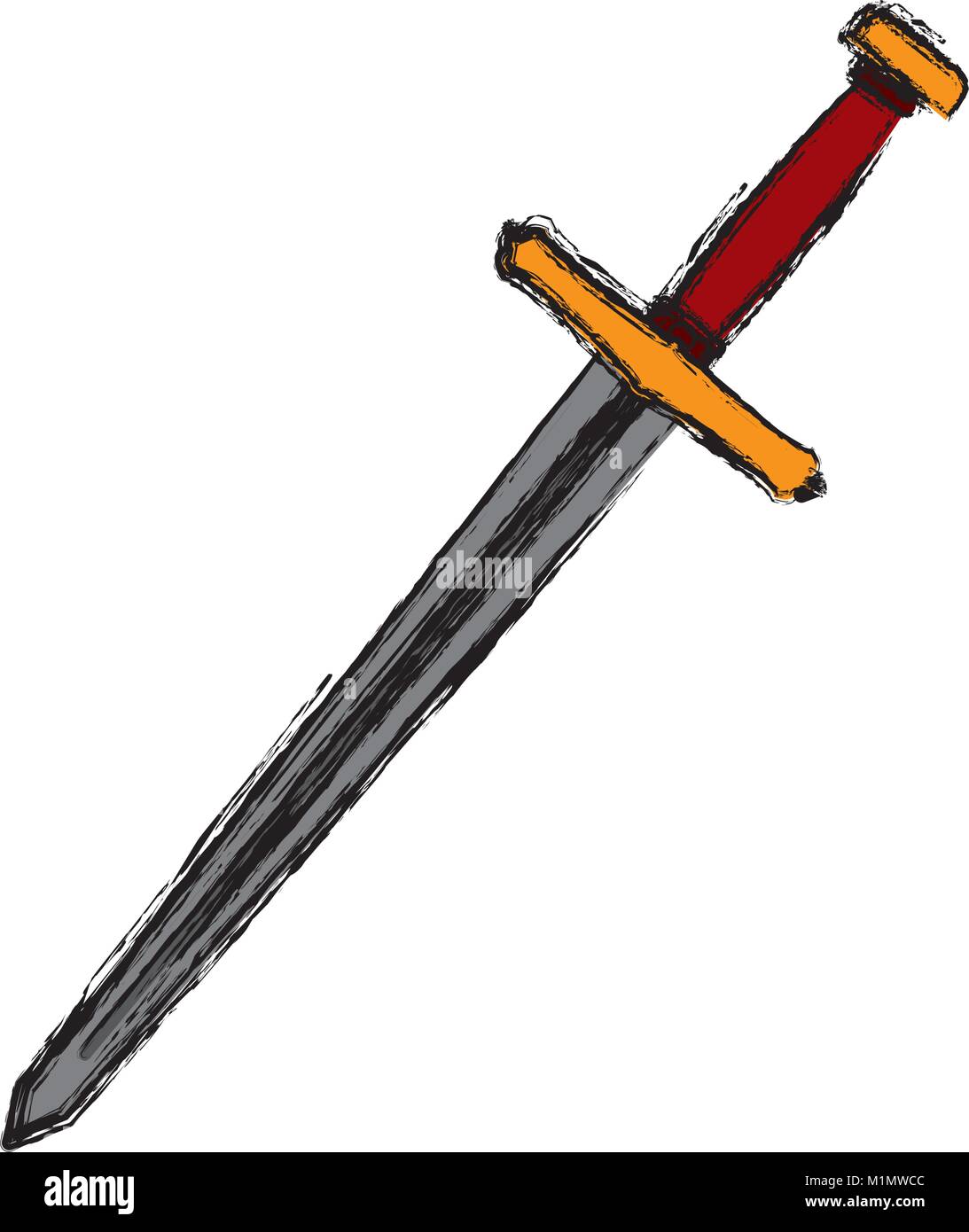 Sword medieval weapon Stock Vector Image & Art - Alamy