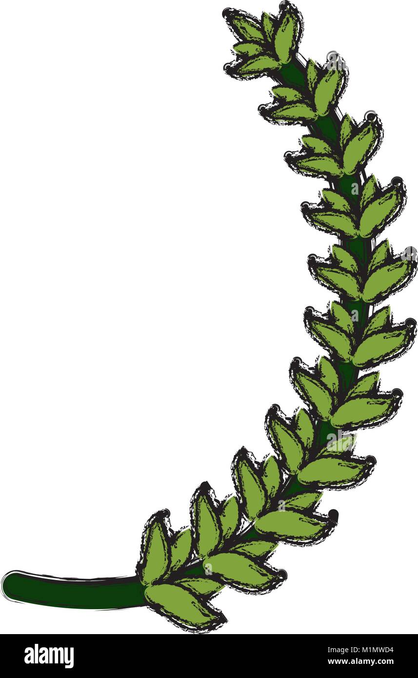 Wreath leaves symbol Stock Vector Image & Art Alamy
