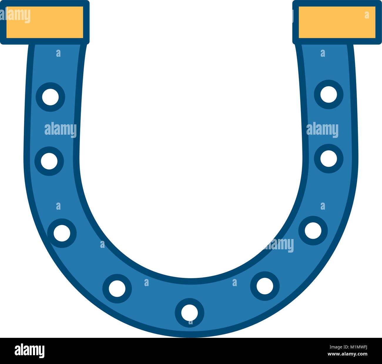 Metallic horseshoe symbol Stock Vector Image & Art Alamy