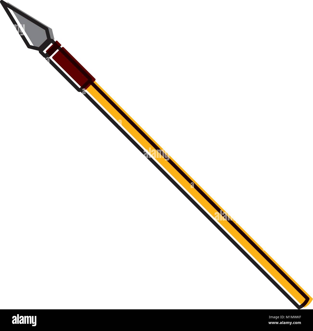 Spear medieval weapon Stock Vector Image & Art - Alamy