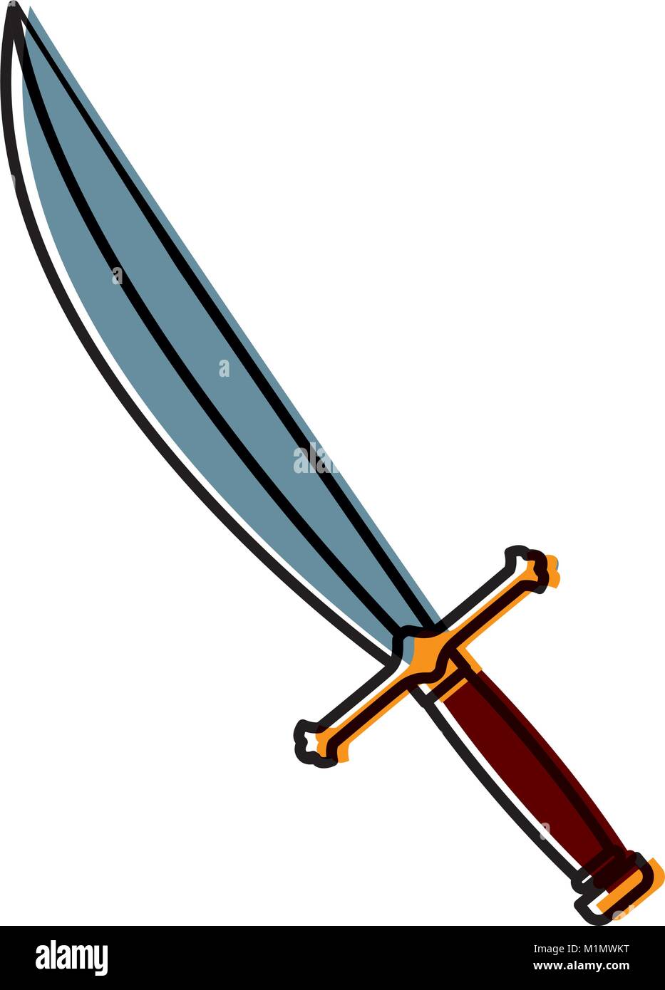Sword medieval weapon Stock Vector Image & Art - Alamy