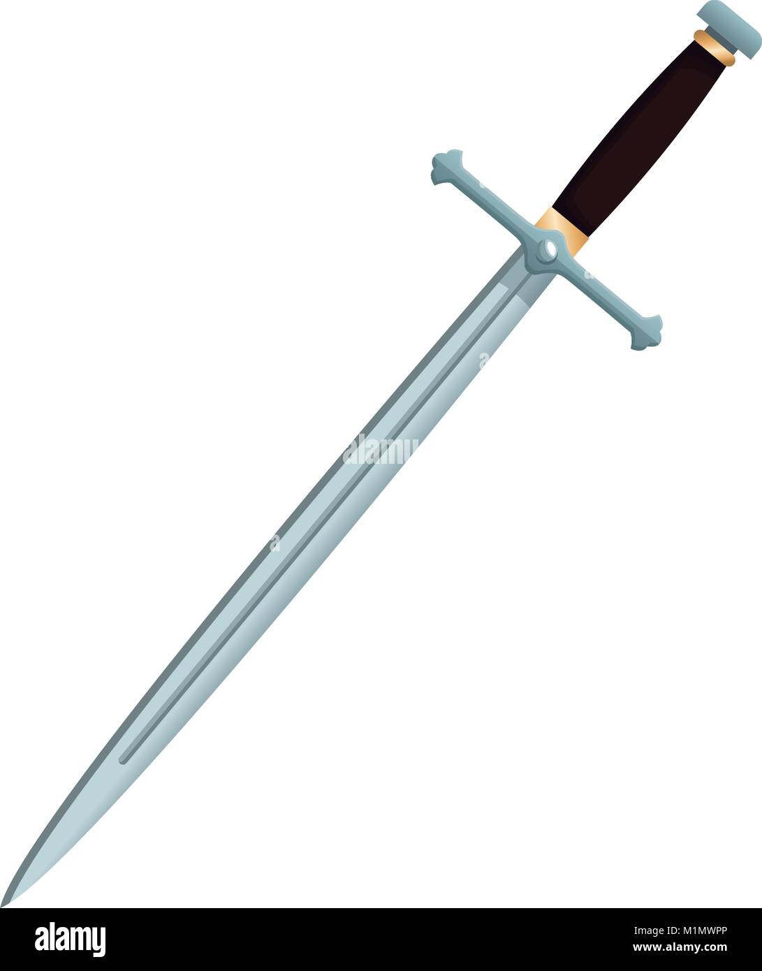 Sword medieval weapon Stock Vector Image & Art - Alamy
