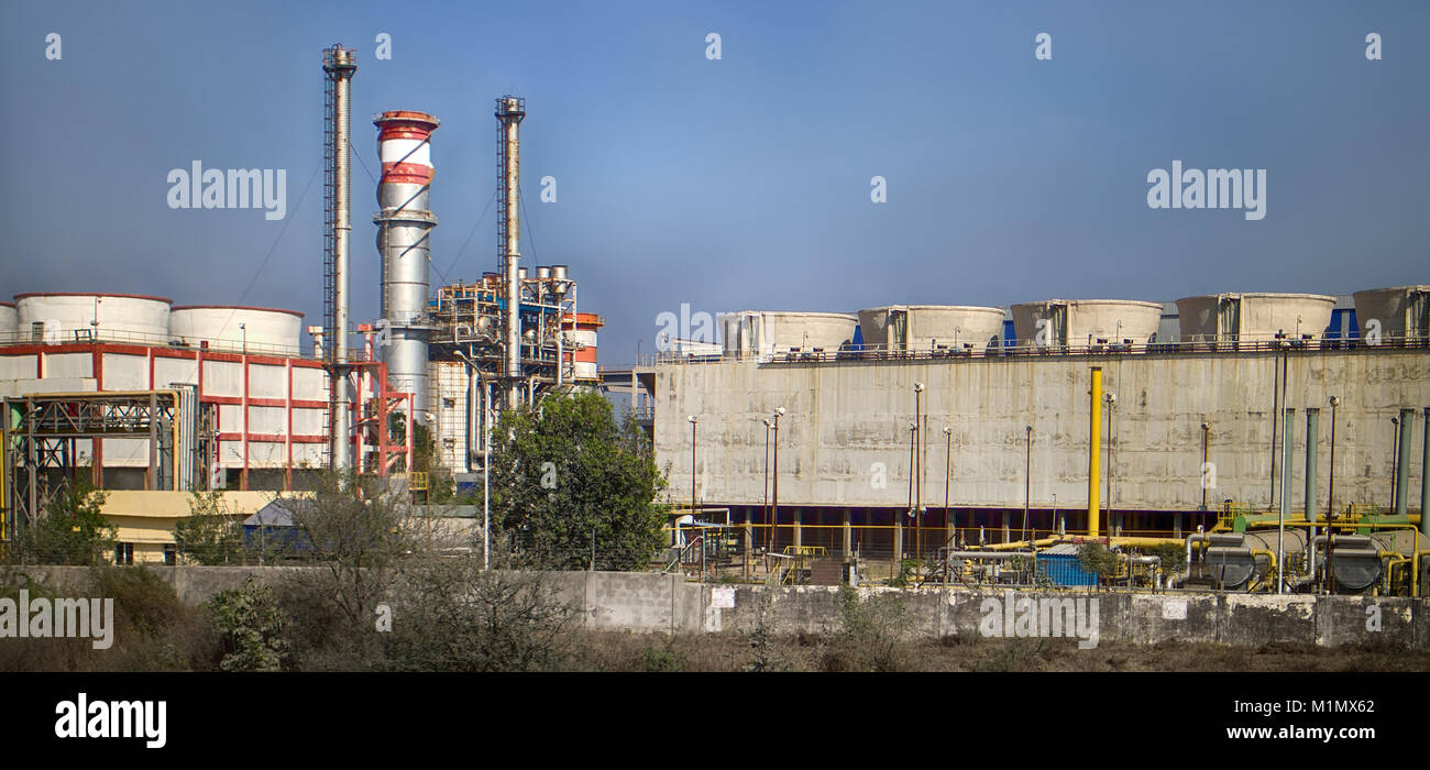 Chemical industry. Chemical company in India. Refinery. Evidence of