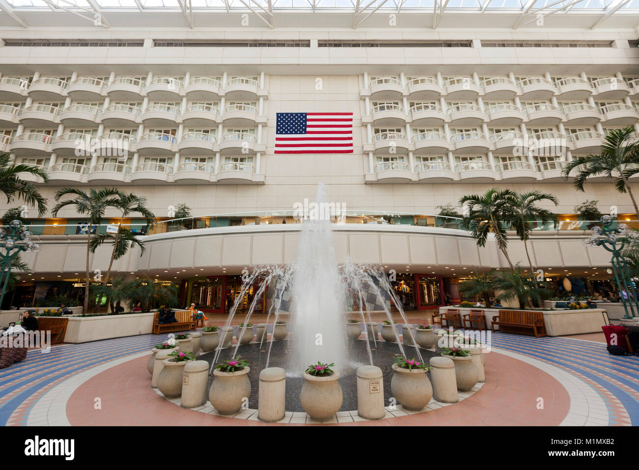 Orlando International Airport Terminal Interior Stock Photo Alamy