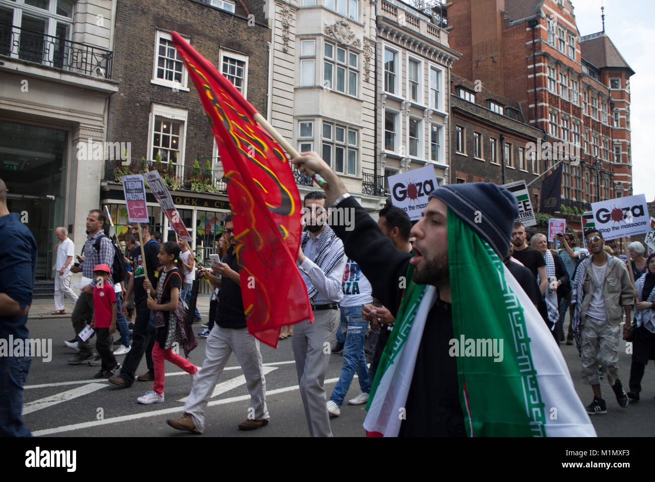 Gaza Demonstration - Free Palestine March Stock Photo - Alamy