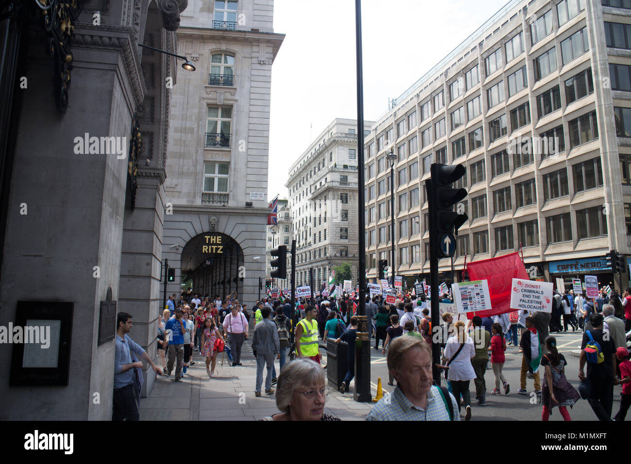 Gaza Demonstration - Free Palestine March Stock Photo - Alamy